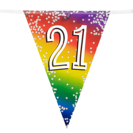 Regenbogengirlande 21 Jahre 6m