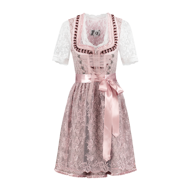 Rosa Dirndlkleid Oktoberfest Frauen 2 Stück