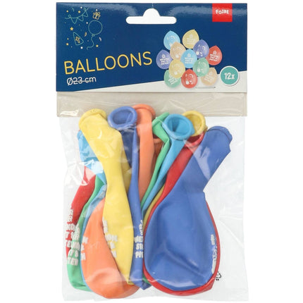 Bunte Sinterklaas-Ballons 23cm 12 Stk.