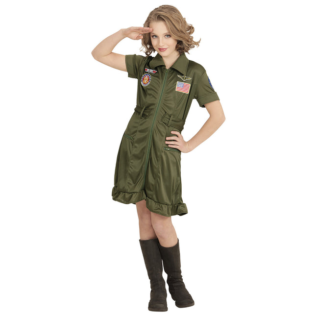 Pilot Dress Green Girl