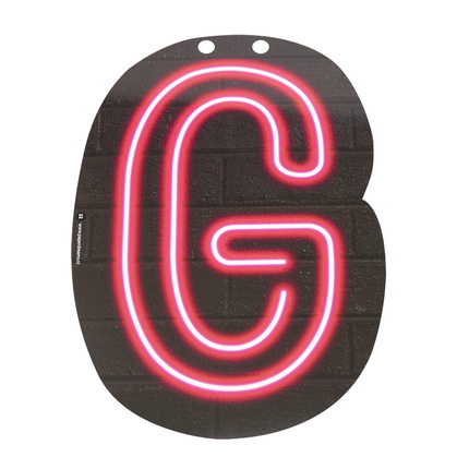 Neon Buchstabe G 24cm