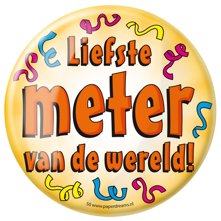 Button Liebster Meter der Welt 10,2cm