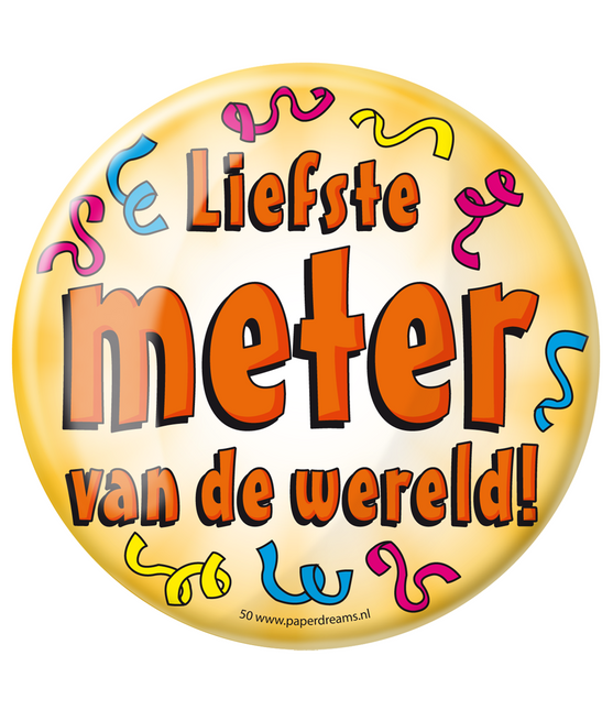 Button Liebster Meter der Welt 10,2cm