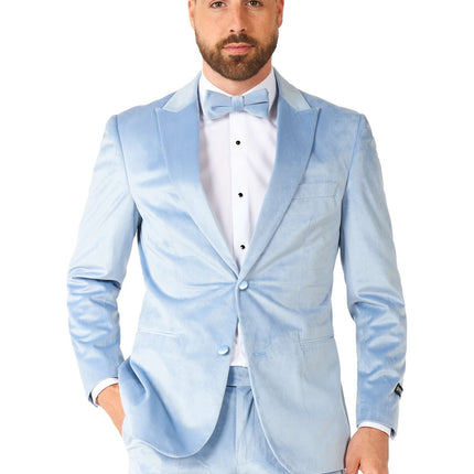 Hellblauer Samt-Smoking Männer <tc>OppoSuits</tc>