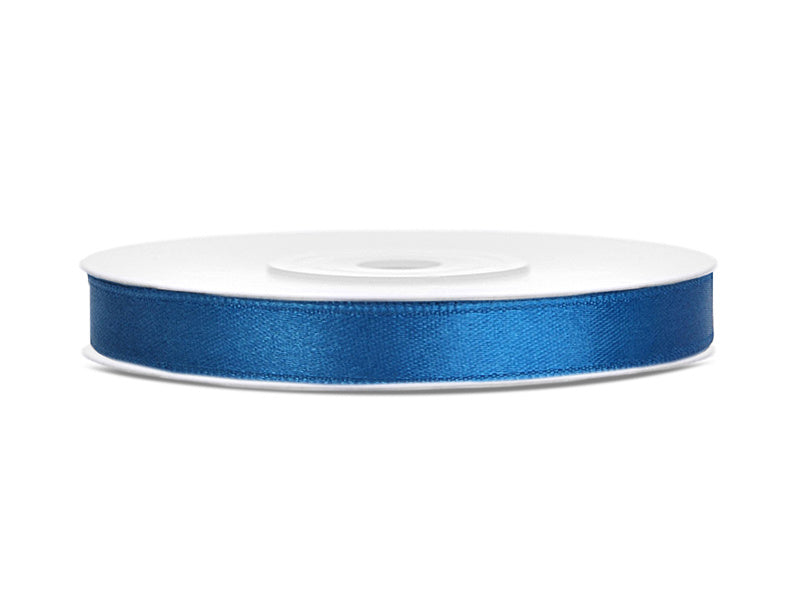 Satinband Blau 6mm 25m