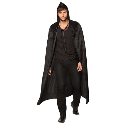 Halloween Cape Schwarz 1.65m