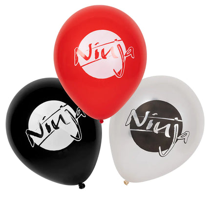 Ninja Luftballons 25cm 6 Stk.