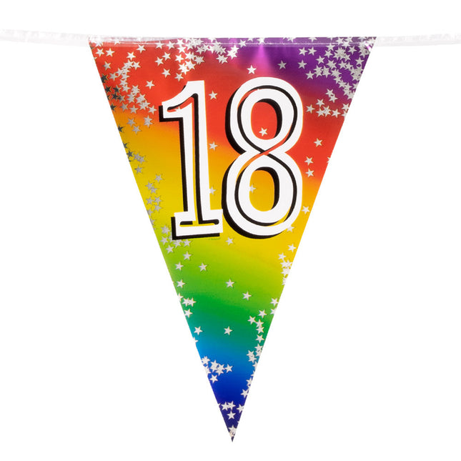 Regenbogengirlande 18 Jahre 6m