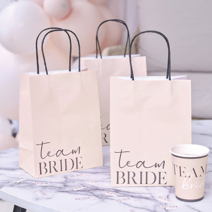 Hochzeitsparty-Taschen Team Braut 16cm 5Stück