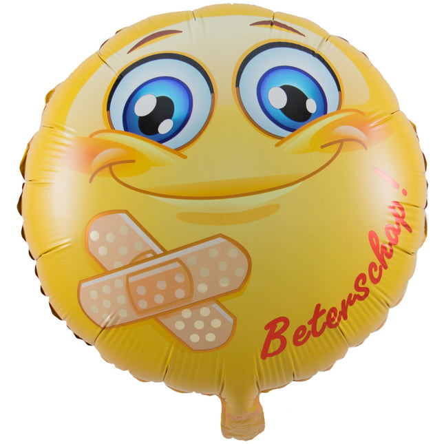 Helium Ballon Get Well 45cm leer