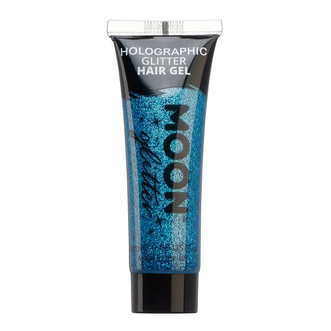 Moon Glitter Holographisches Glitzer Haargel Blau 20ml