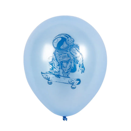 Weltraum Party Ballons Doppelseitig 25cm 6Stk.