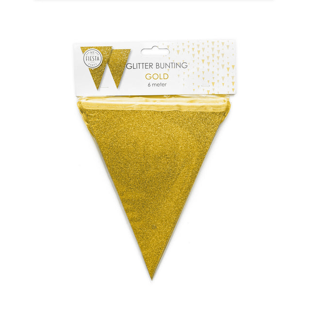 Gold Flagline Glitter 6m