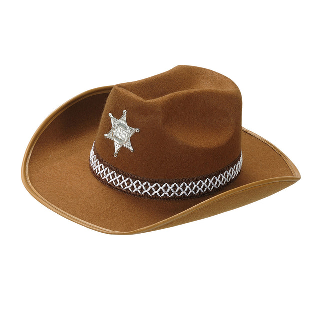 Cowboyhut Brauner Sheriff