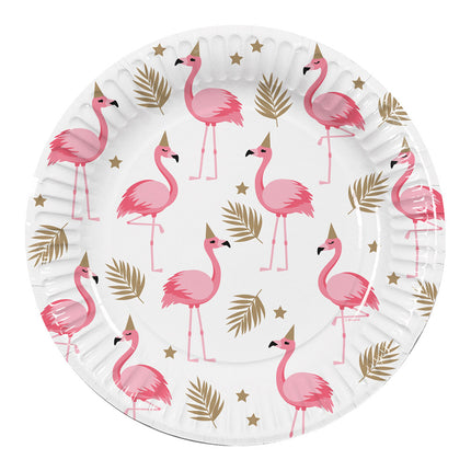 Flamingo Teller Papier 23cm 10Stück