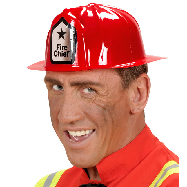 Feuerwehrhelm Rot Feuerwehrchef