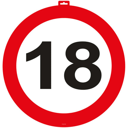 Türschild 18 Jahre 47cm