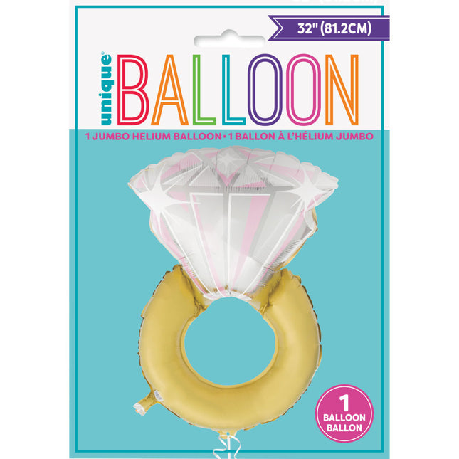 Heliumballon Diamond XL 81cm leer