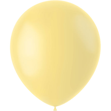 Hellgelbe Luftballons Pudergelb 33cm 100Stk