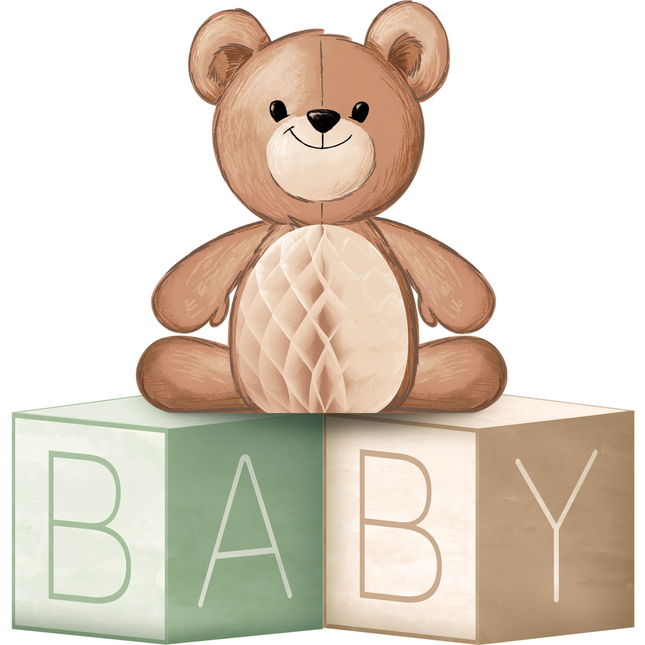 Tischdekoration Teddybär Baby 30,5cm