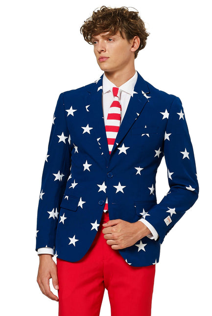 USA Stars Stripes Anzug Männer OppoSuits