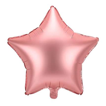 Heliumballon Star Rose Gold Leer 48cm