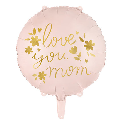 Helium Ballon Love You Mom Empty 45cm