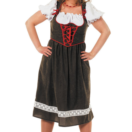 Dirndlkleid Oktoberfest Lang Grün