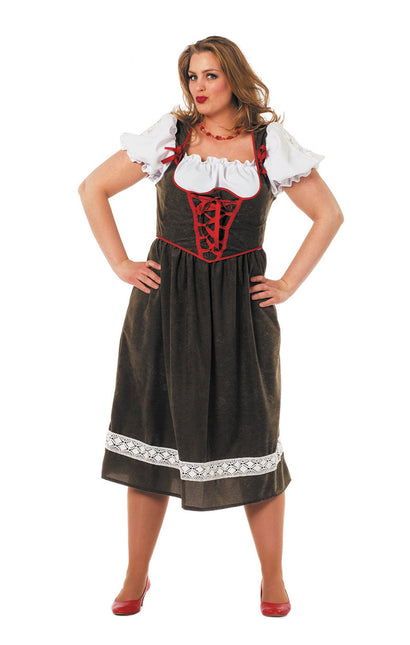 Dirndlkleid Oktoberfest Lang Grün