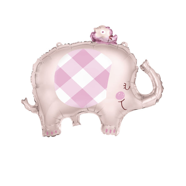 Folienballon Baby Elefant Rosa 74cm