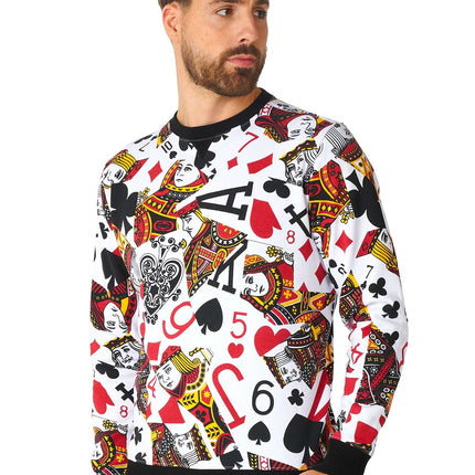 Casino Spielkarten Pullover Männer OppoSuits