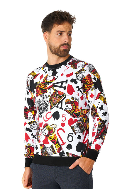 Casino Spielkarten Pullover Männer OppoSuits