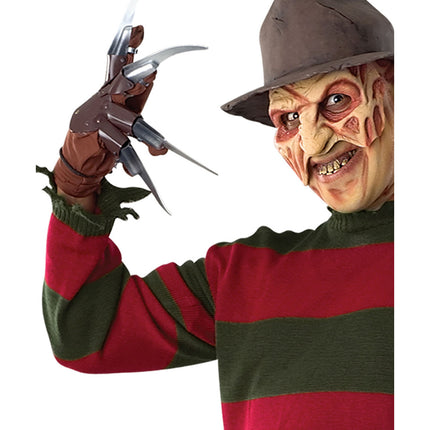 Brauner Halloween Handschuh Freddy Krueger