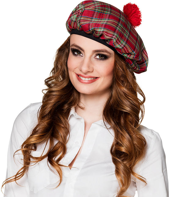 Rotes Barett Tartan