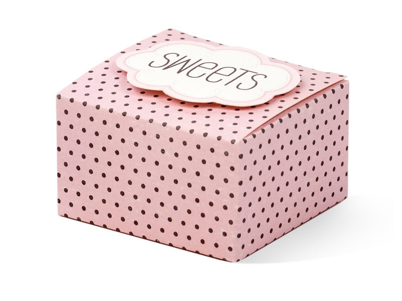 Geschenkboxen Rosa Bonbons 6cm 6Stück