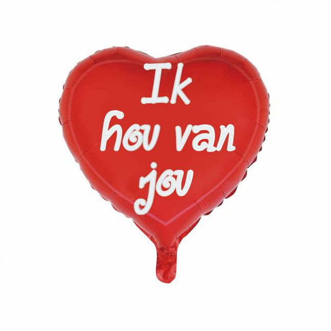 Herz Helium Ballon I Love You 46cm leer