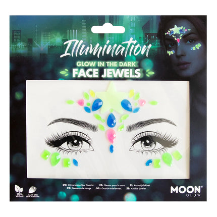 Moon Glow Glow in the Dark Face Jewels Illumination