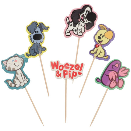 Woezel En Pip Cupcake Toppers 6 Stck.