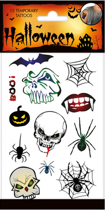 Halloween Tattoo Gruselig