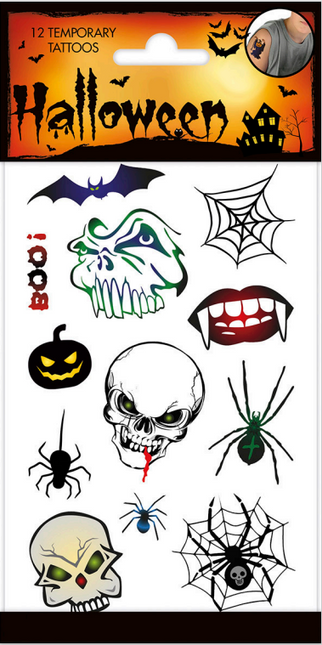 Halloween Tattoo Gruselig