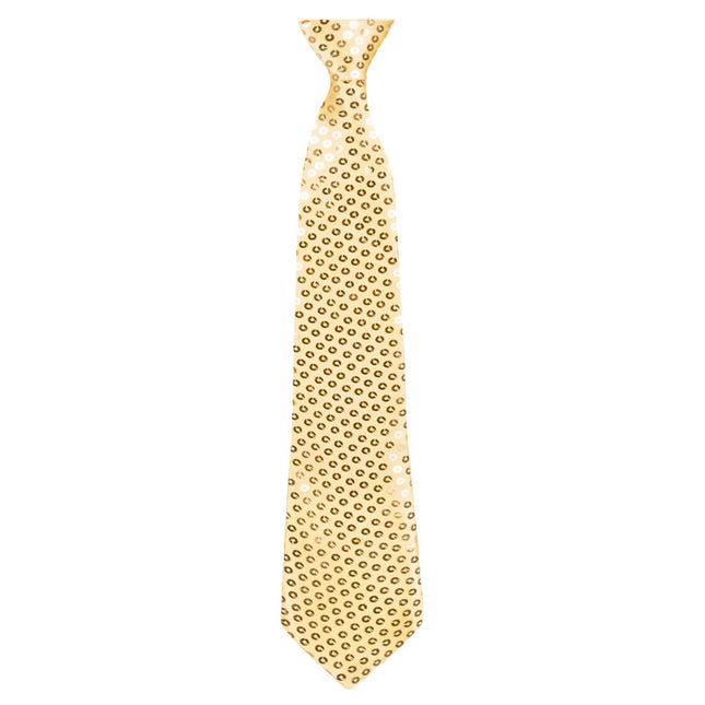 Krawatte Gold Glitter