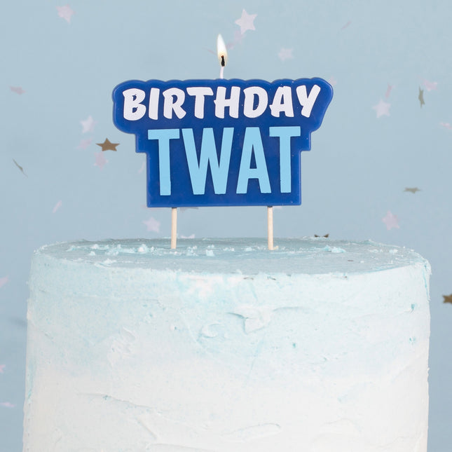 Blaue Kerze Geburtstag Twat 5.8cm