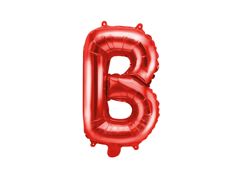 Folienballon Buchstabe B Rot Leer 35cm