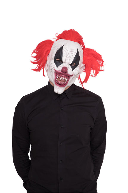 Halloween Clown Maske Rotes Haar