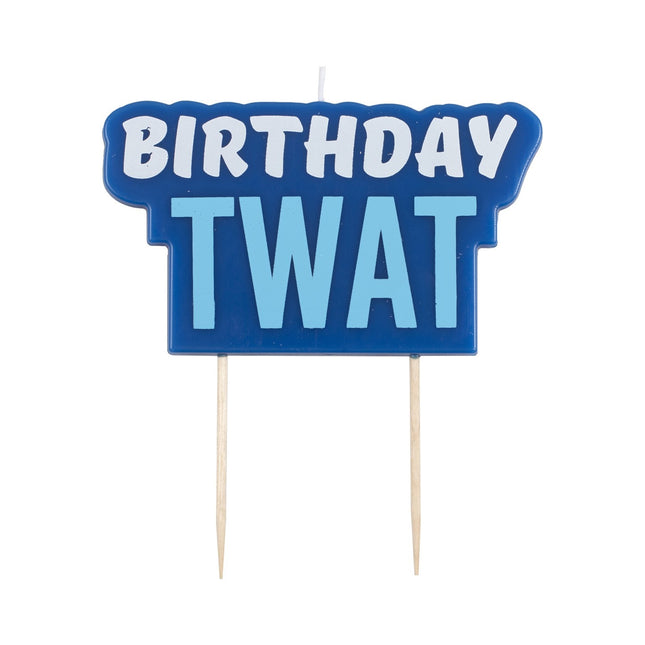 Blaue Kerze Geburtstag Twat 5.8cm