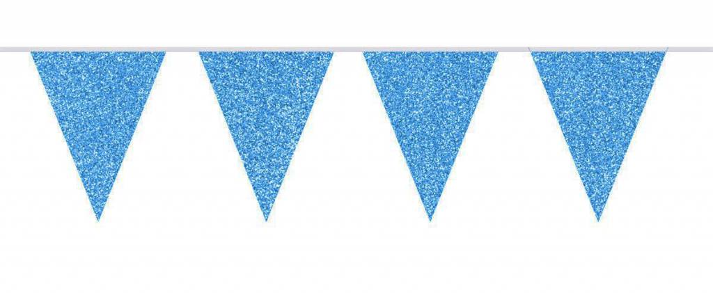 Blaue Girlanden Glitter 6m