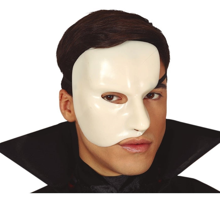 Halloween Maske Halb Weiß