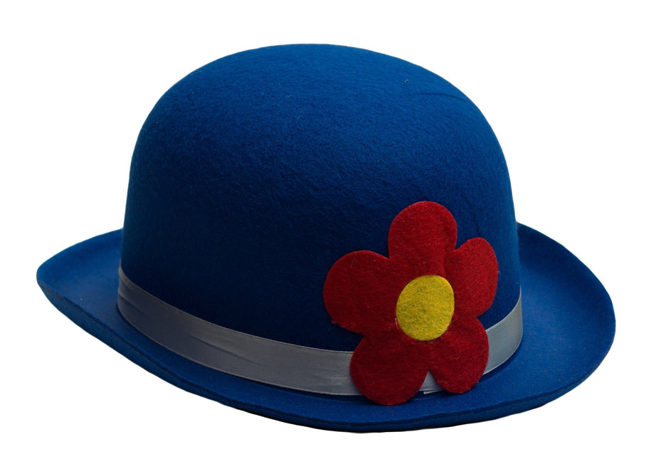 Bowler Hut Clown Blau