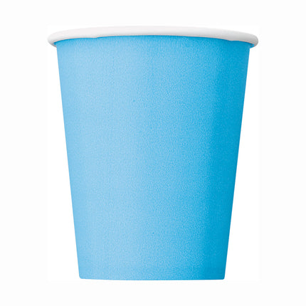 Hellblaue Becher 266ml 8Stk