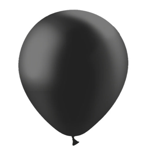 Schwarze Ballons Metallic 30cm 10Stk